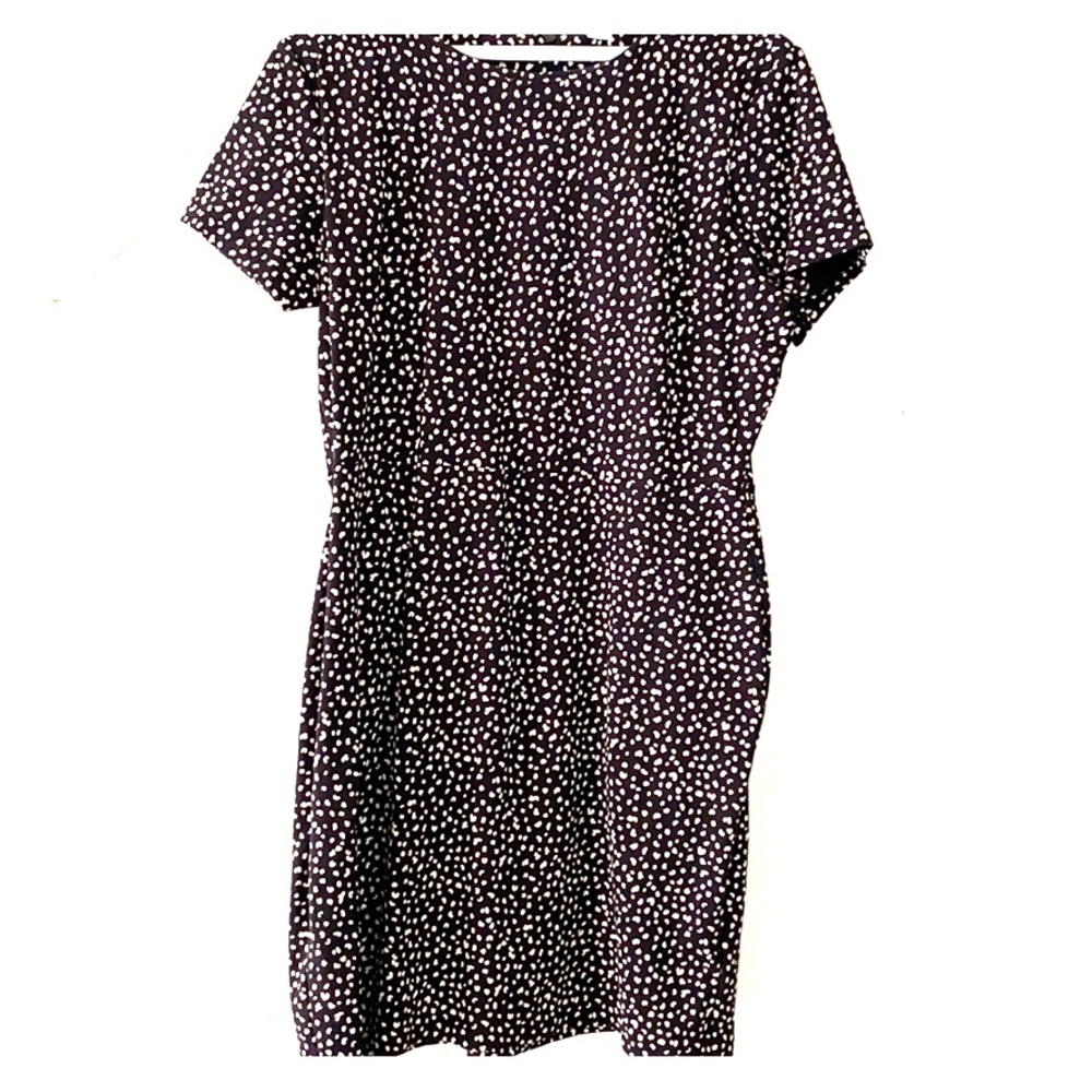Ponte- Knit Knee- Length Sheath Dress
